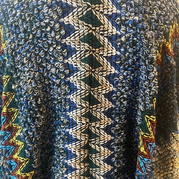 NWOT Bohemian Knit Tasseled Poncho Cardigan Sweater Oversized. - Picture 9 of 13